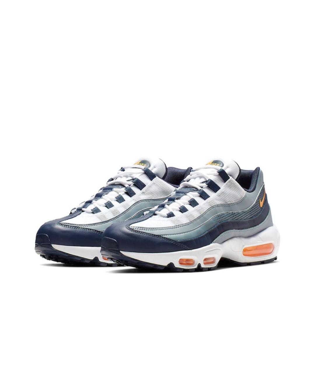 NIKE Синие текстильные низкие кроссовки / кеды, фото 2