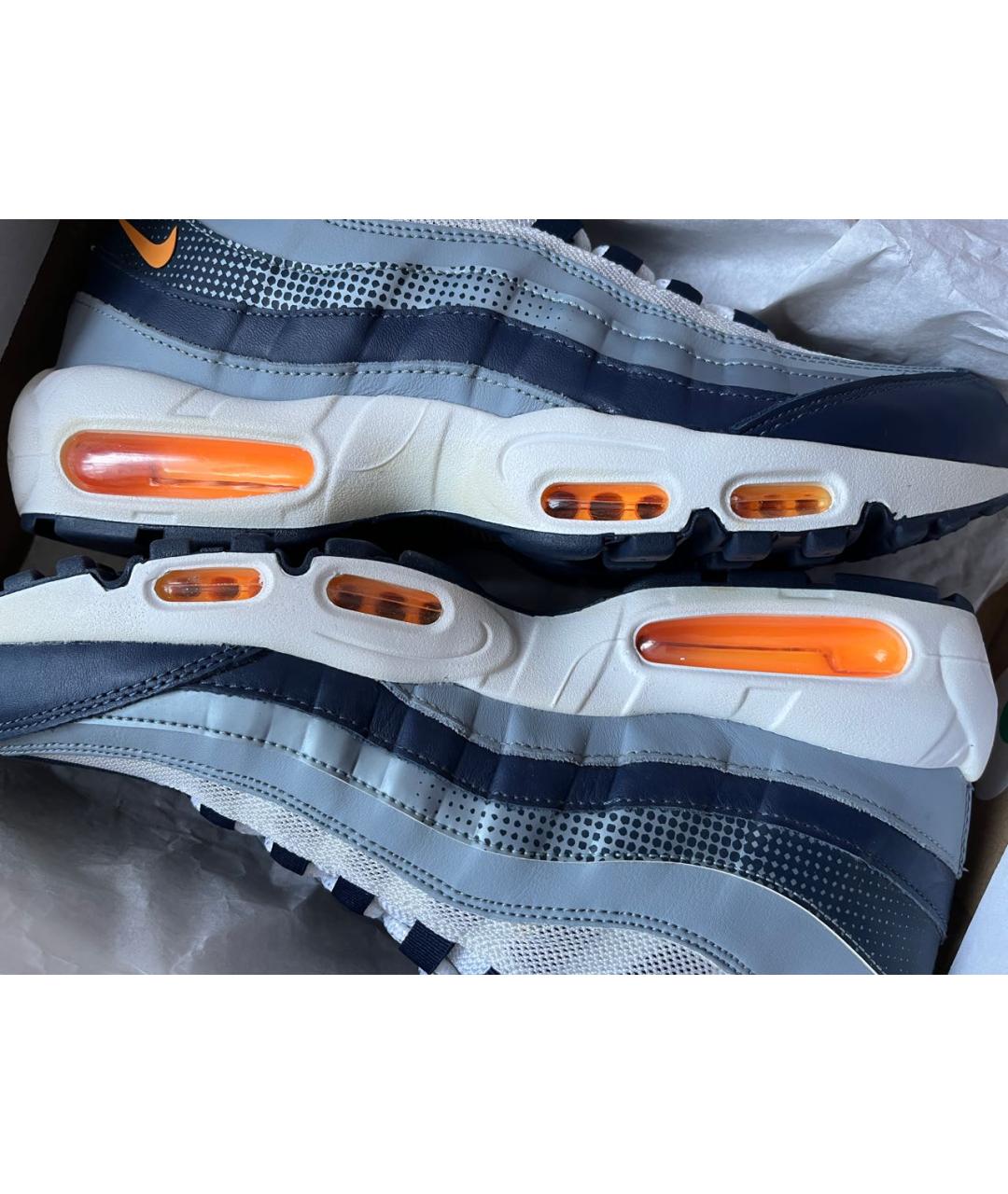 NIKE Синие текстильные низкие кроссовки / кеды, фото 8