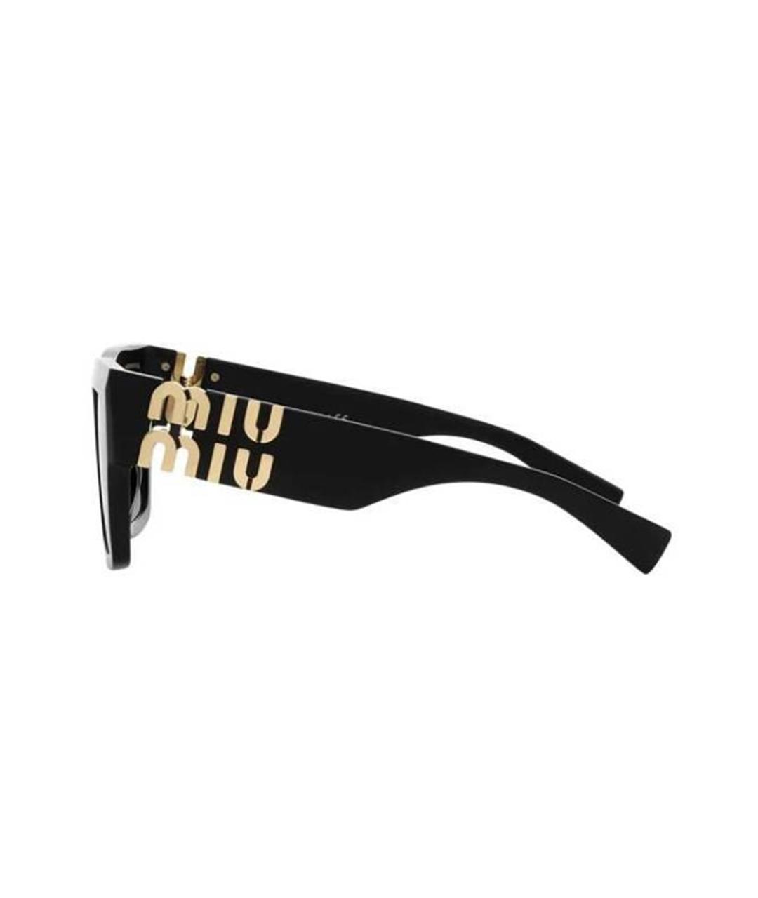 MIU MIU Черные пластиковые солнцезащитные очки, фото 4