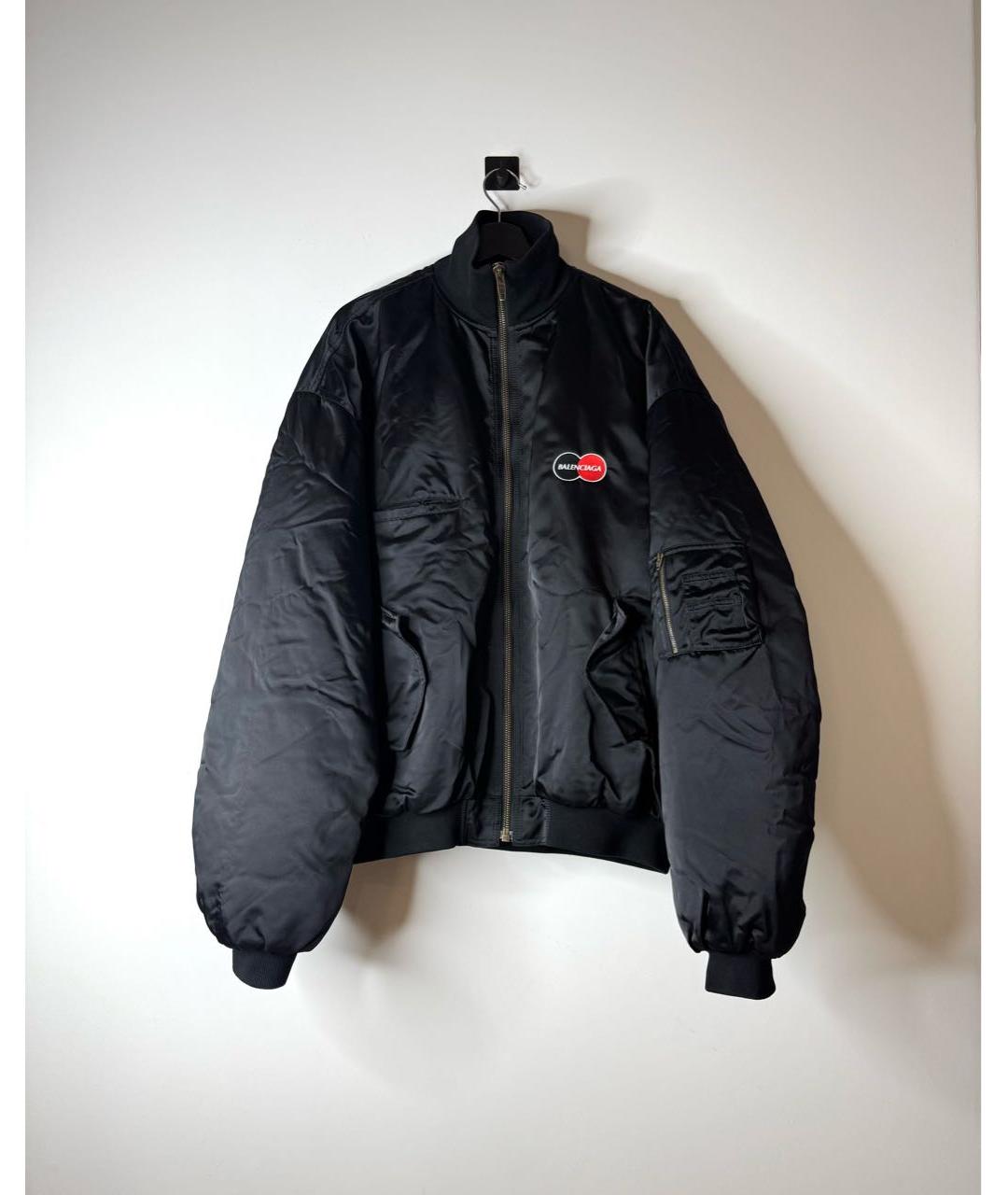 BALENCIAGA Черная полиамидовая куртка, фото 2