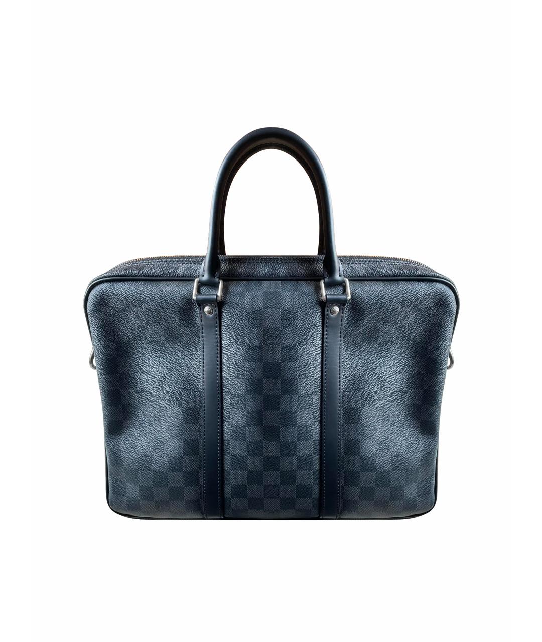 LOUIS VUITTON Черная кожаная сумка на плечо, фото 1