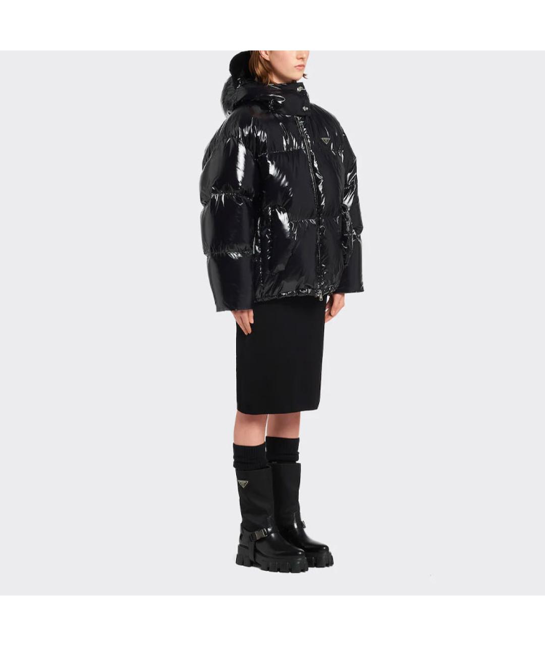 PRADA Черный пуховик, фото 4