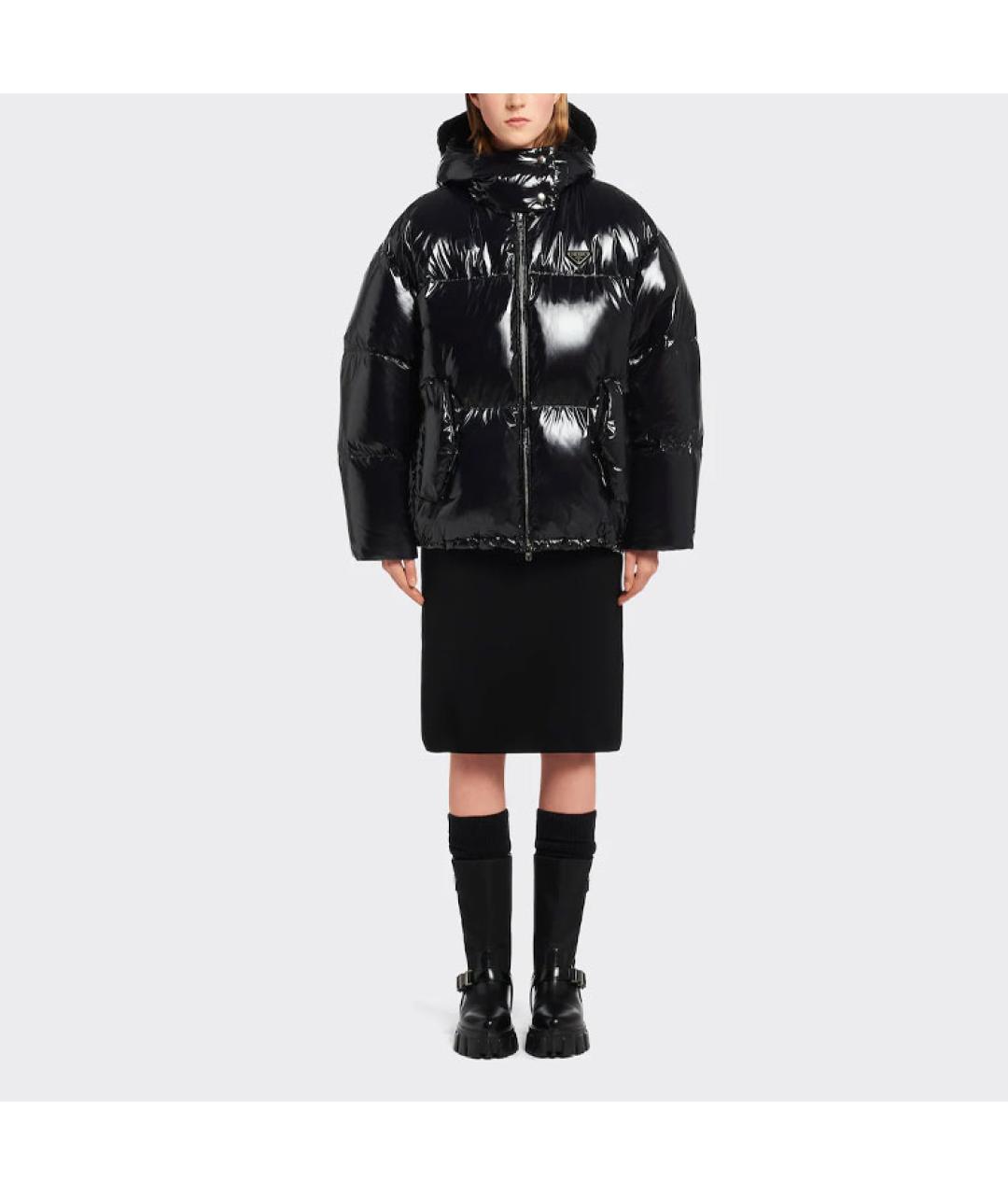 PRADA Черный пуховик, фото 2