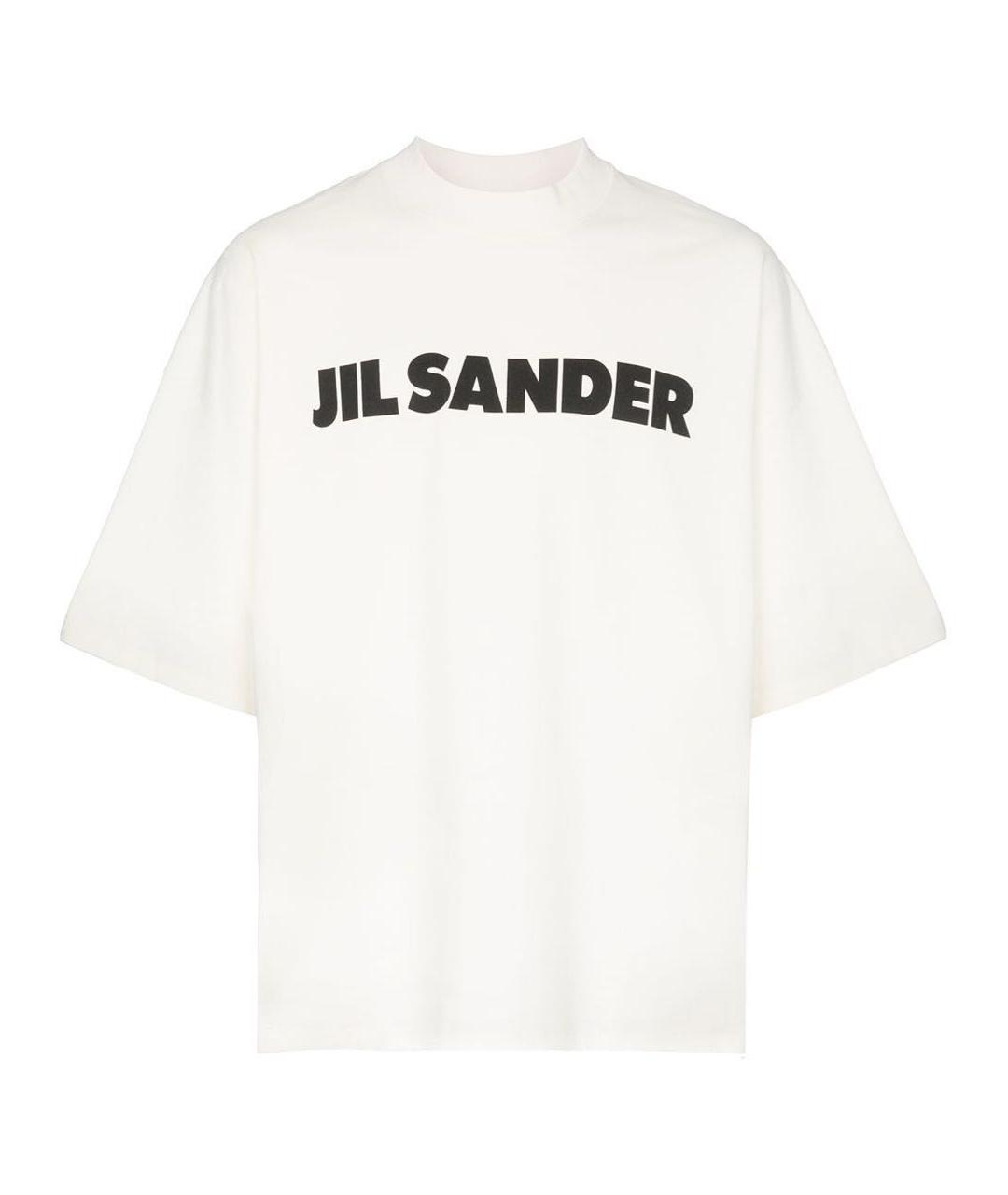 JIL SANDER Белая хлопковая футболка, фото 1