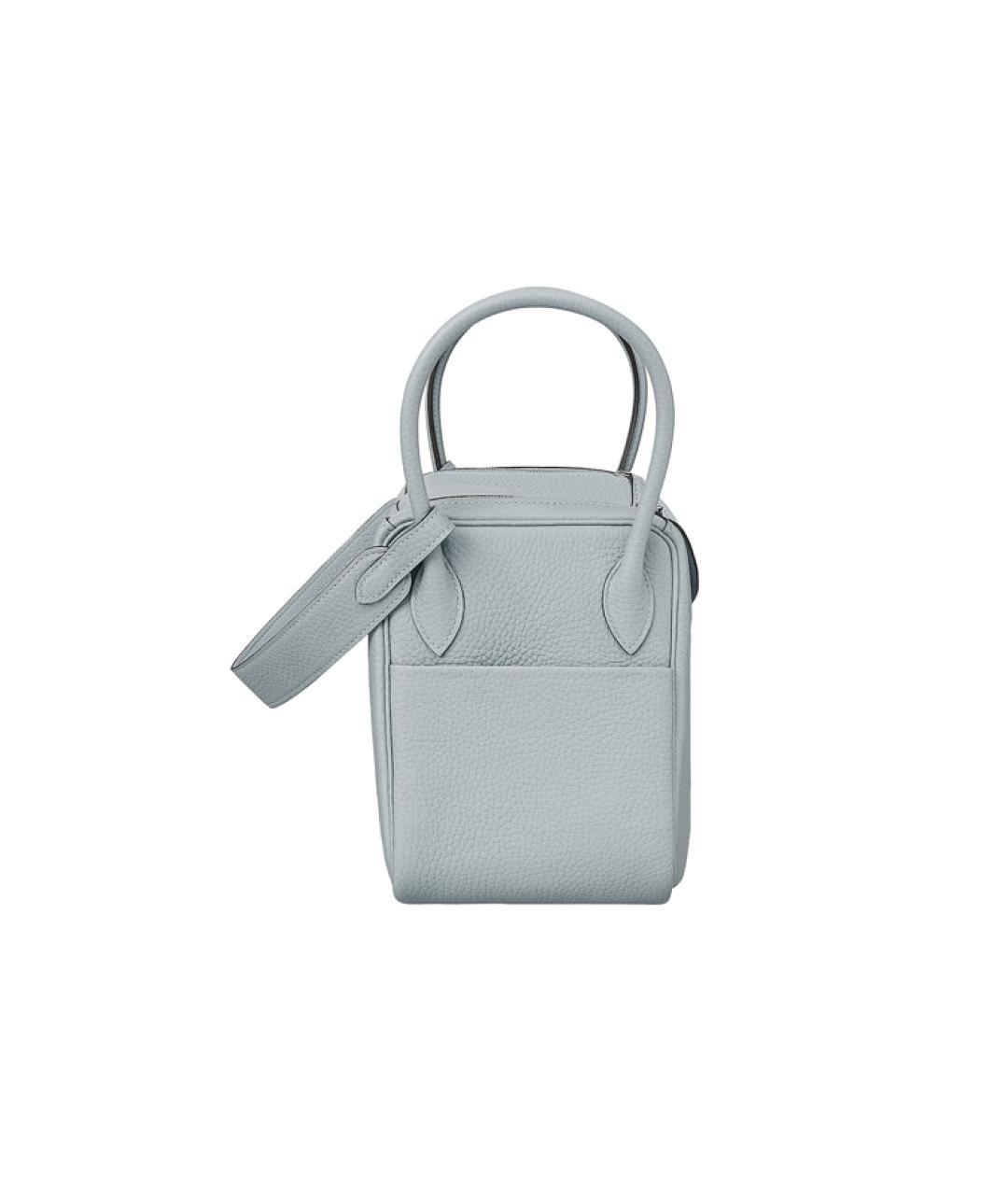 HERMES Голубая кожаная сумка через плечо, фото 3