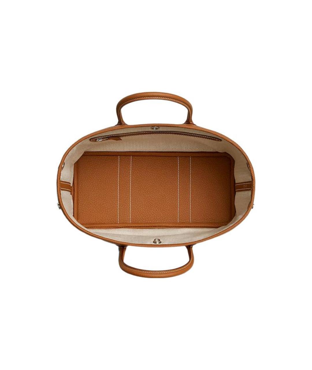 HERMES Коричневая кожаная сумка через плечо, фото 4