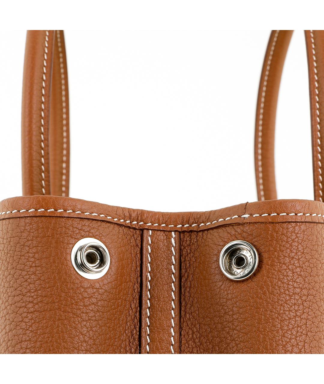 HERMES Коричневая кожаная сумка через плечо, фото 7