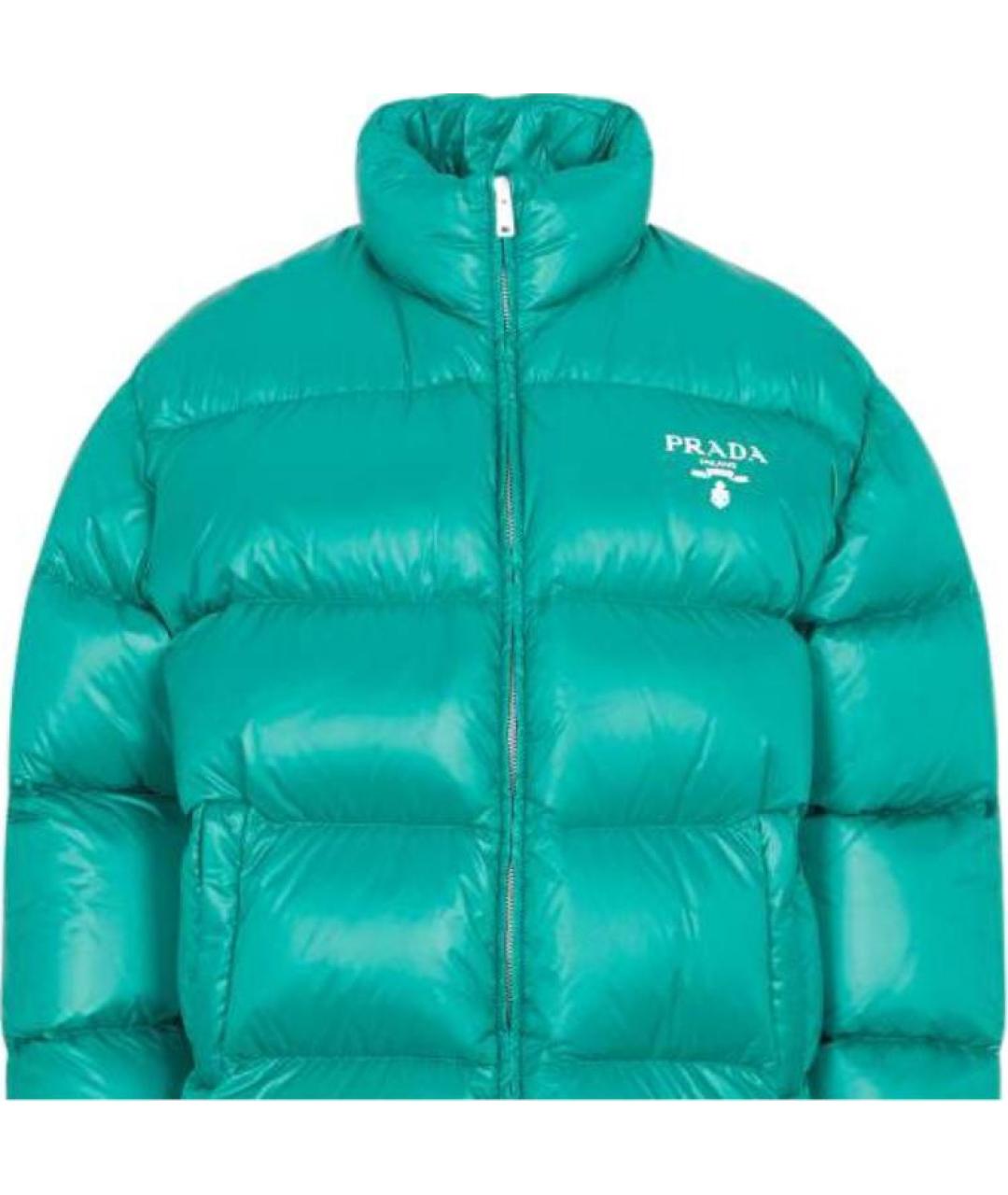 PRADA Зеленый пуховик, фото 2