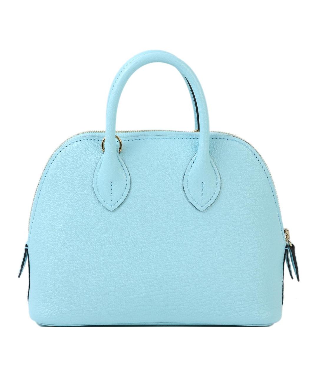 HERMES Голубая кожаная сумка через плечо, фото 5