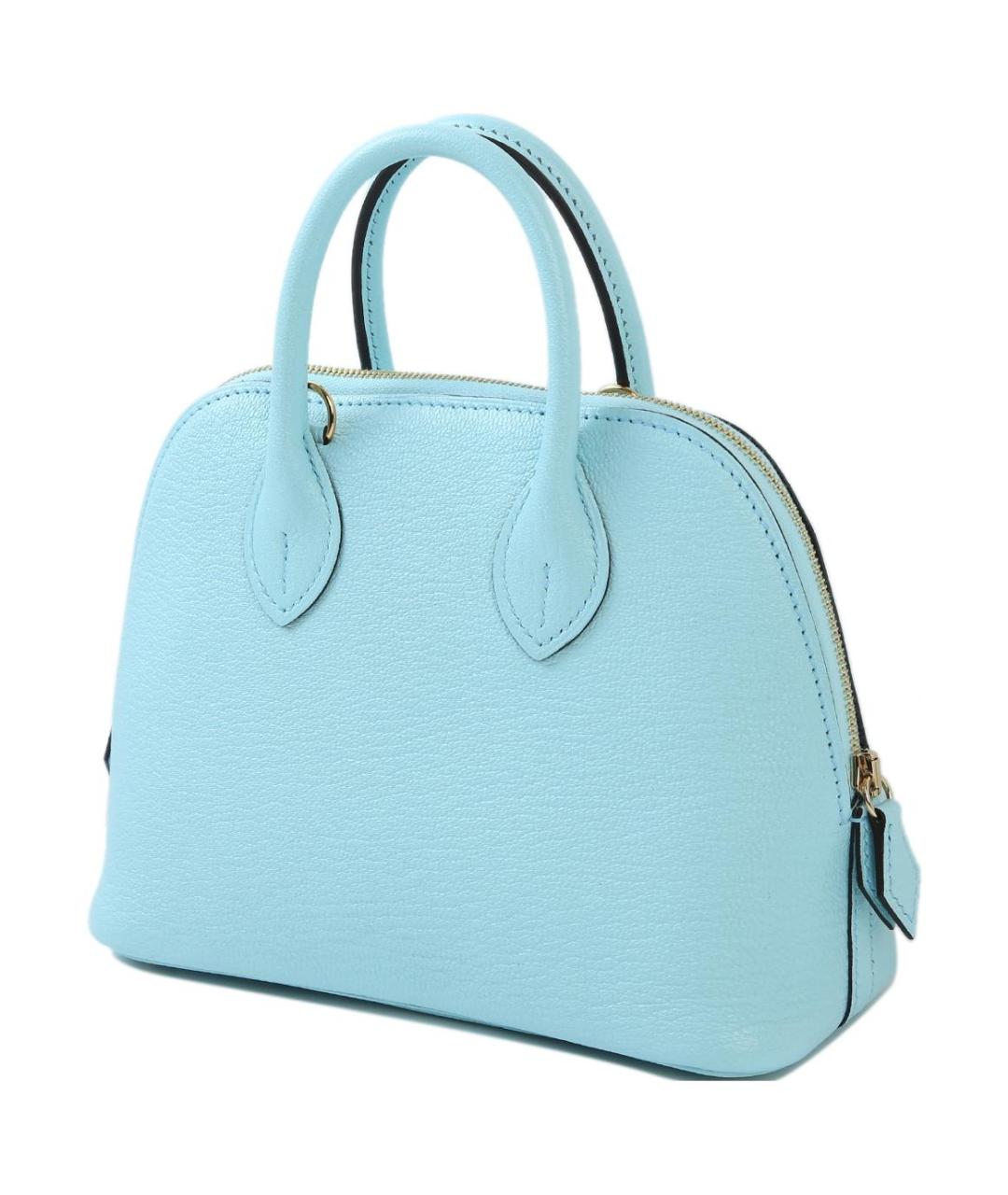 HERMES Голубая кожаная сумка через плечо, фото 2