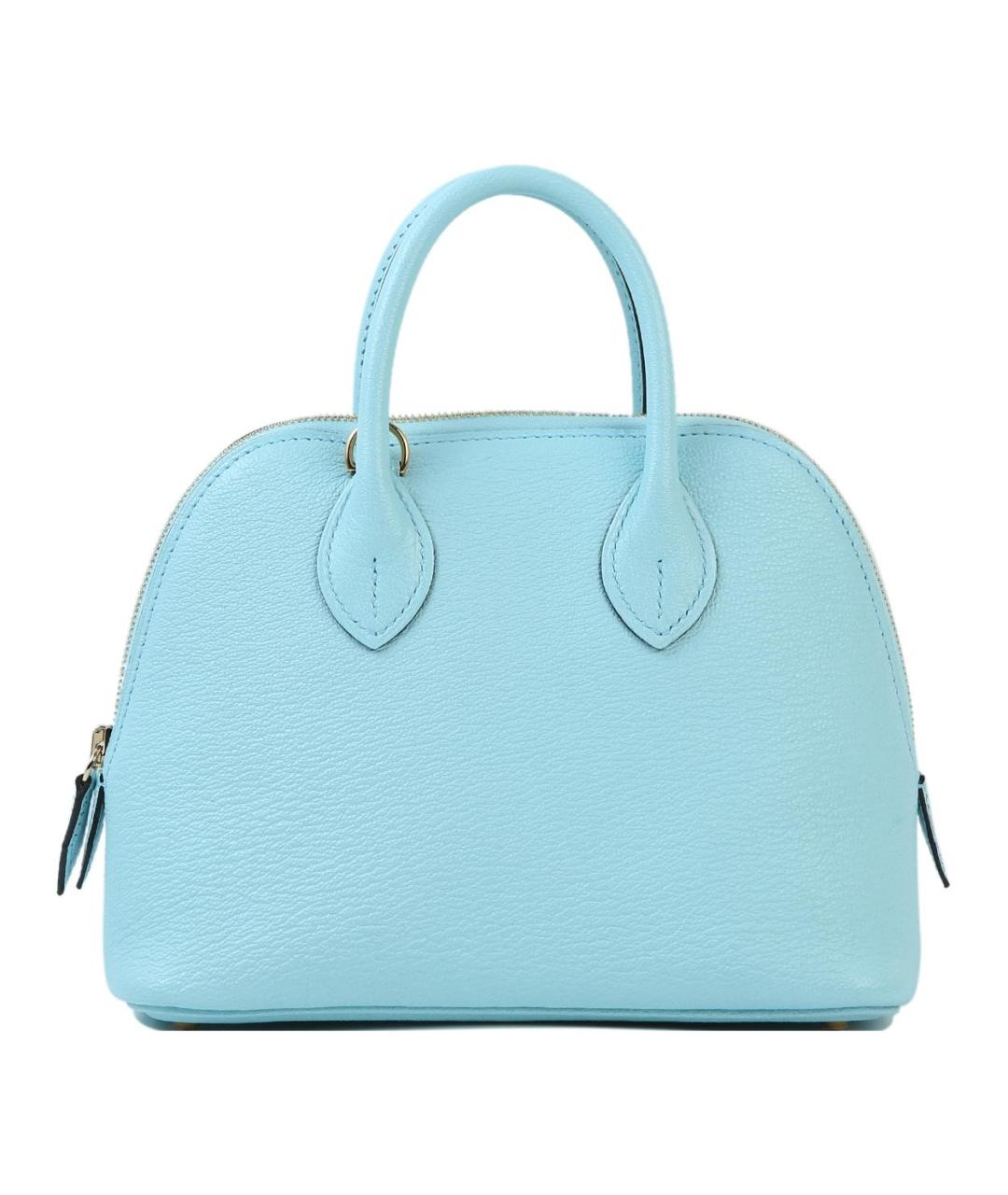 HERMES Голубая кожаная сумка через плечо, фото 1