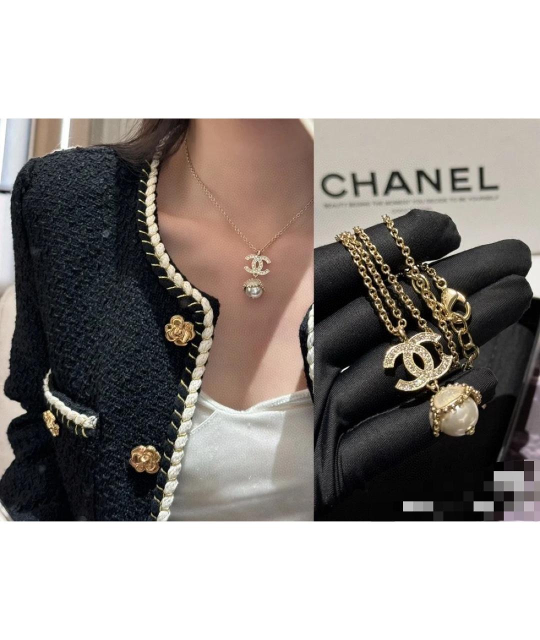 CHANEL Белое колье, фото 3