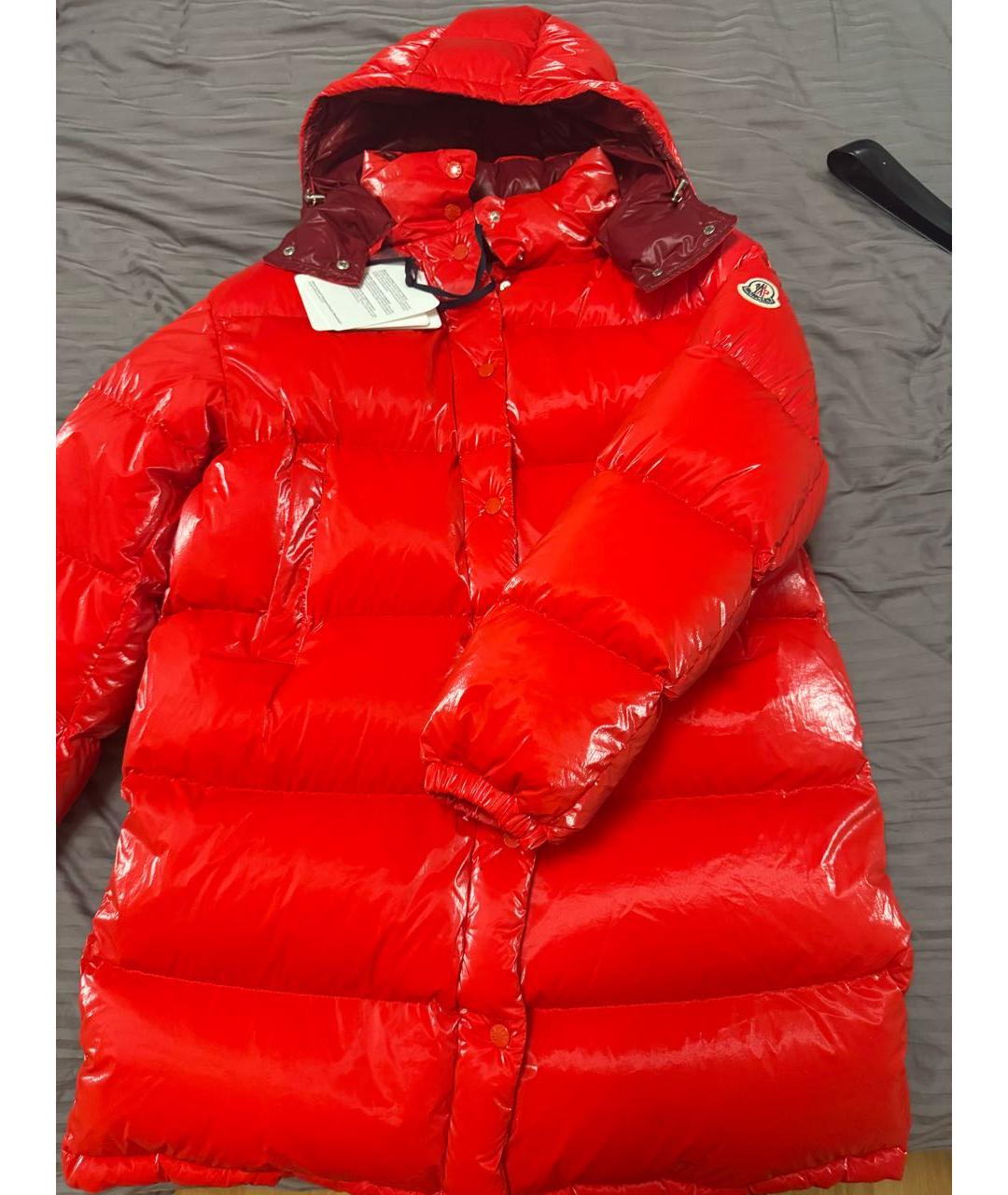 MONCLER Красный пуховик, фото 8