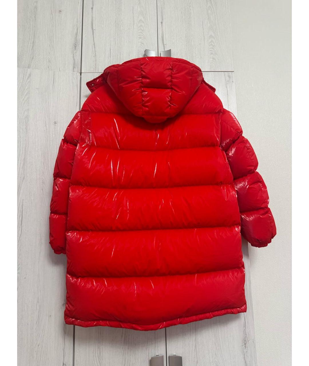 MONCLER Красный пуховик, фото 2