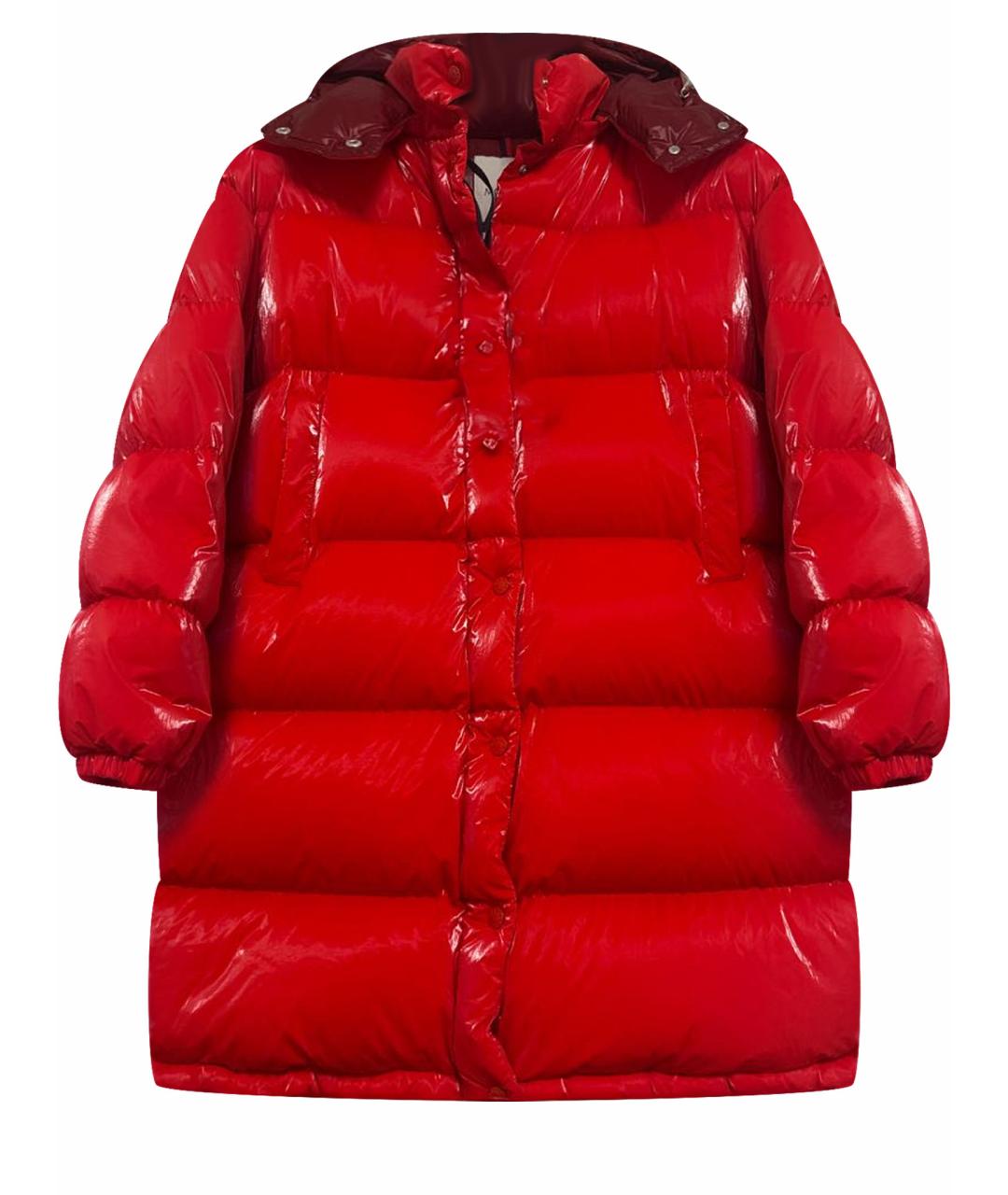 MONCLER Красный пуховик, фото 1