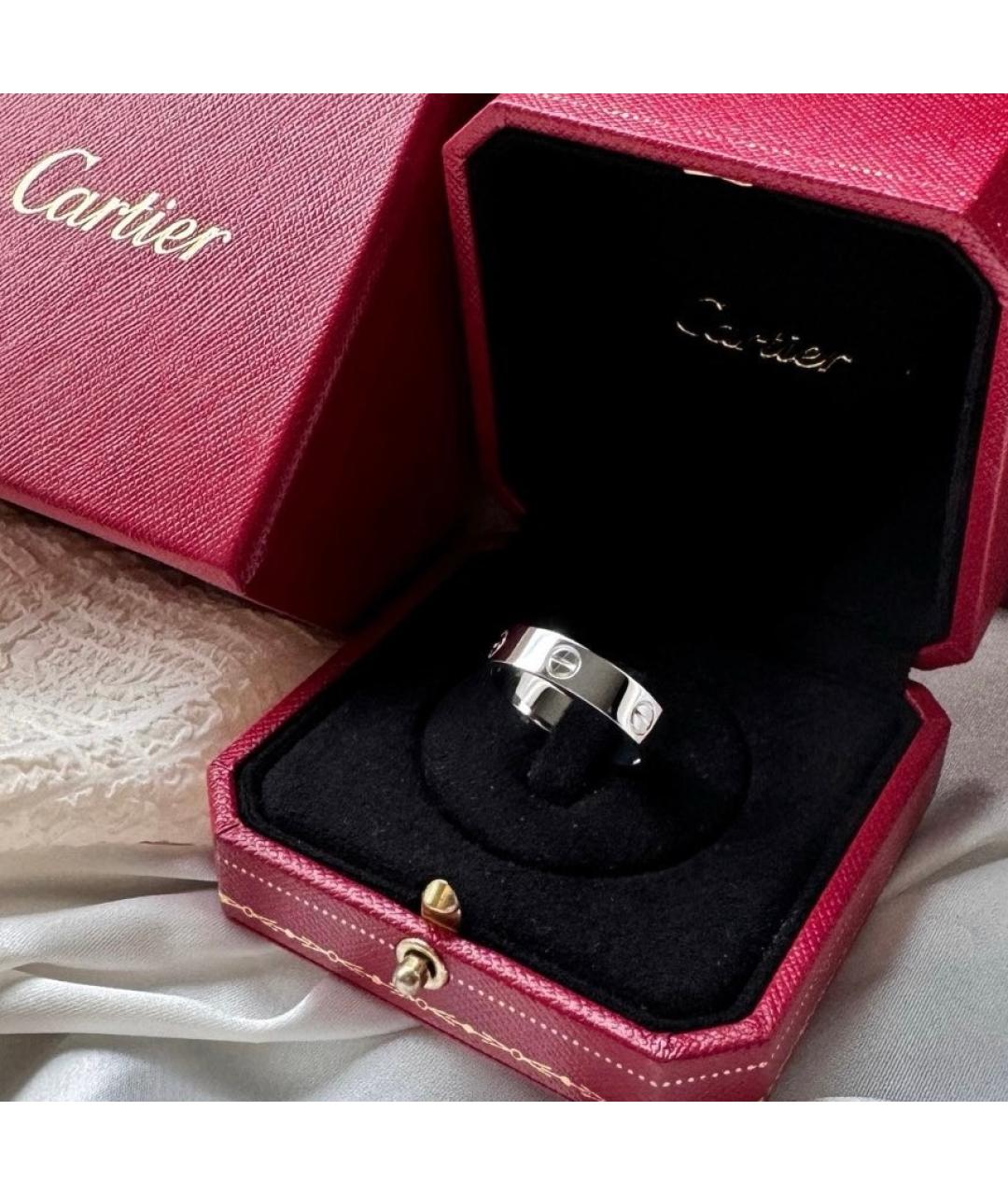 CARTIER Белое кольцо из белого золота, фото 2