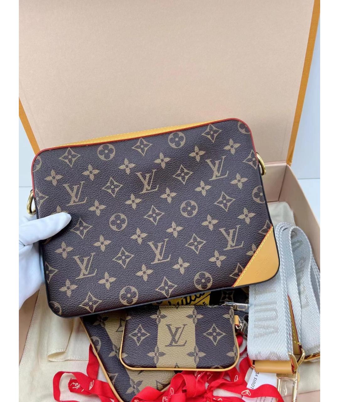 LOUIS VUITTON Коричневая сумка через плечо, фото 4