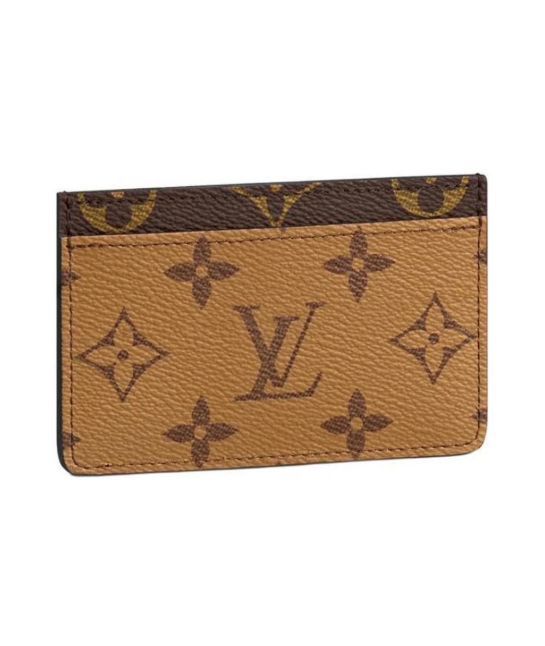 LOUIS VUITTON Коричневый кардхолдер, фото 8