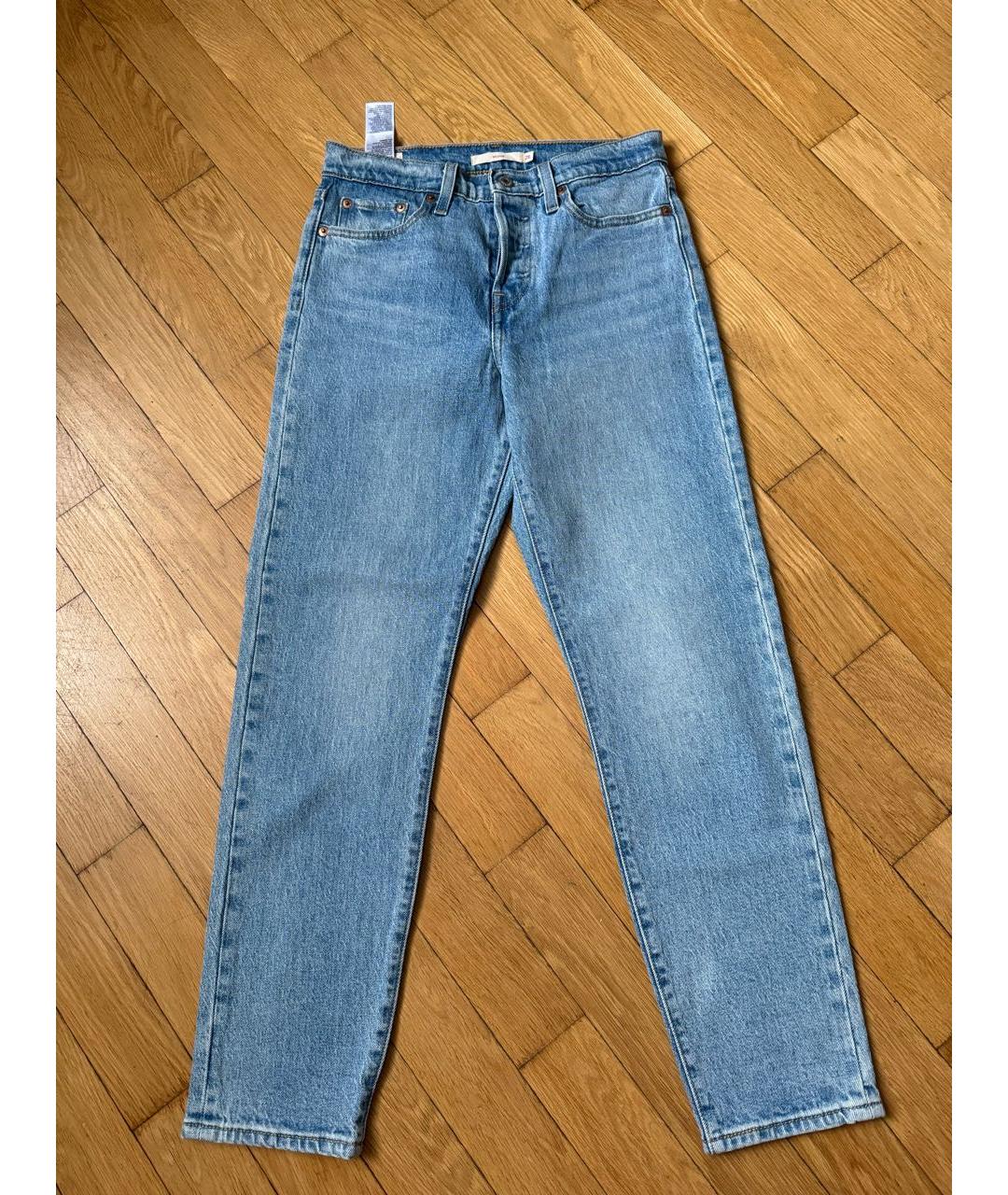 LEVI'S Синие хлопко-эластановые джинсы слим, фото 8