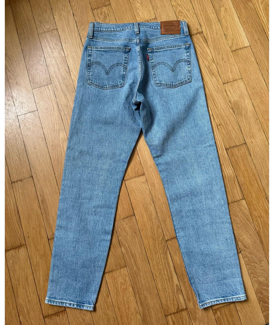 LEVI'S Синие хлопко-эластановые джинсы слим, фото 2