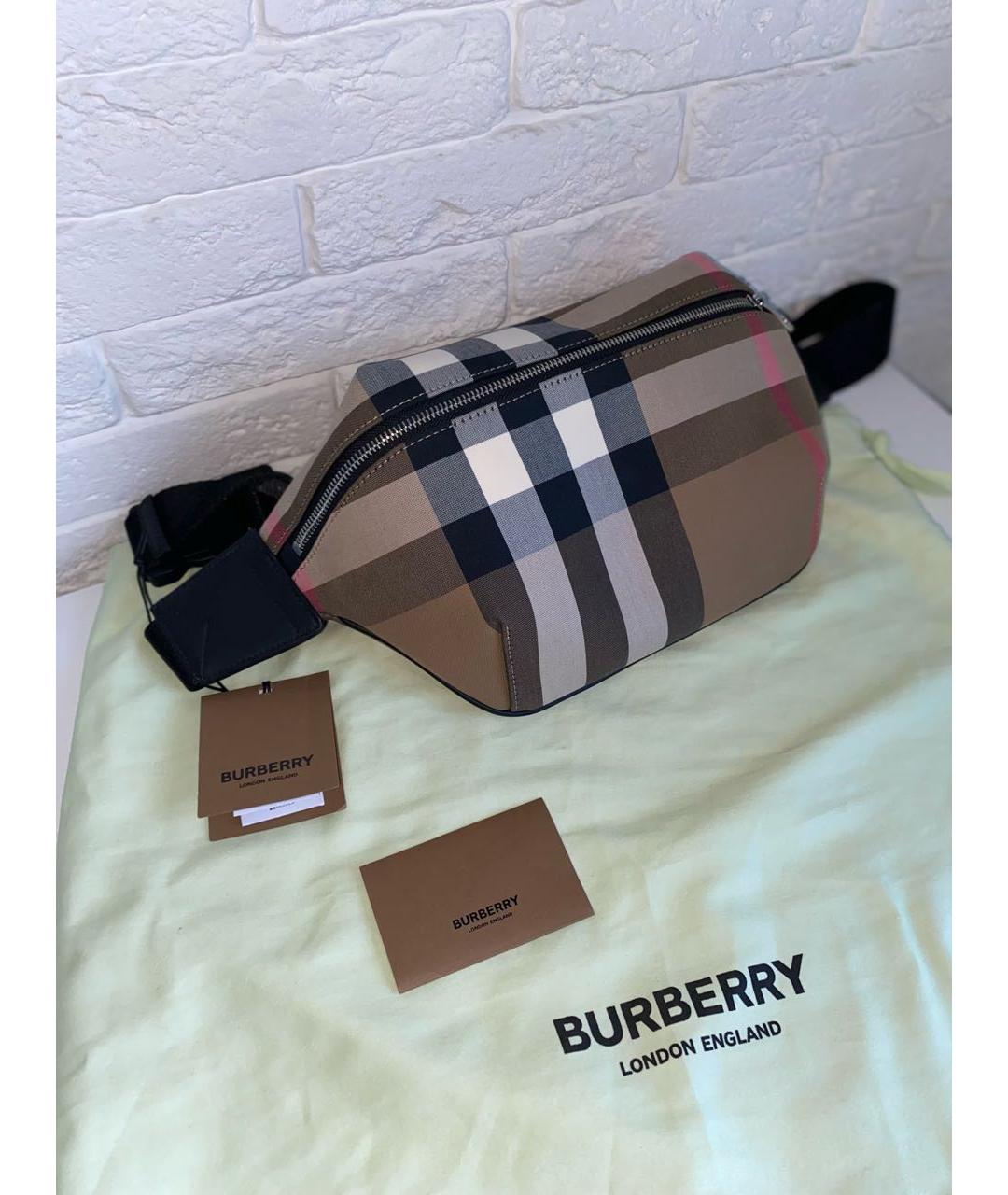 BURBERRY Бежевая поясная сумка, фото 2