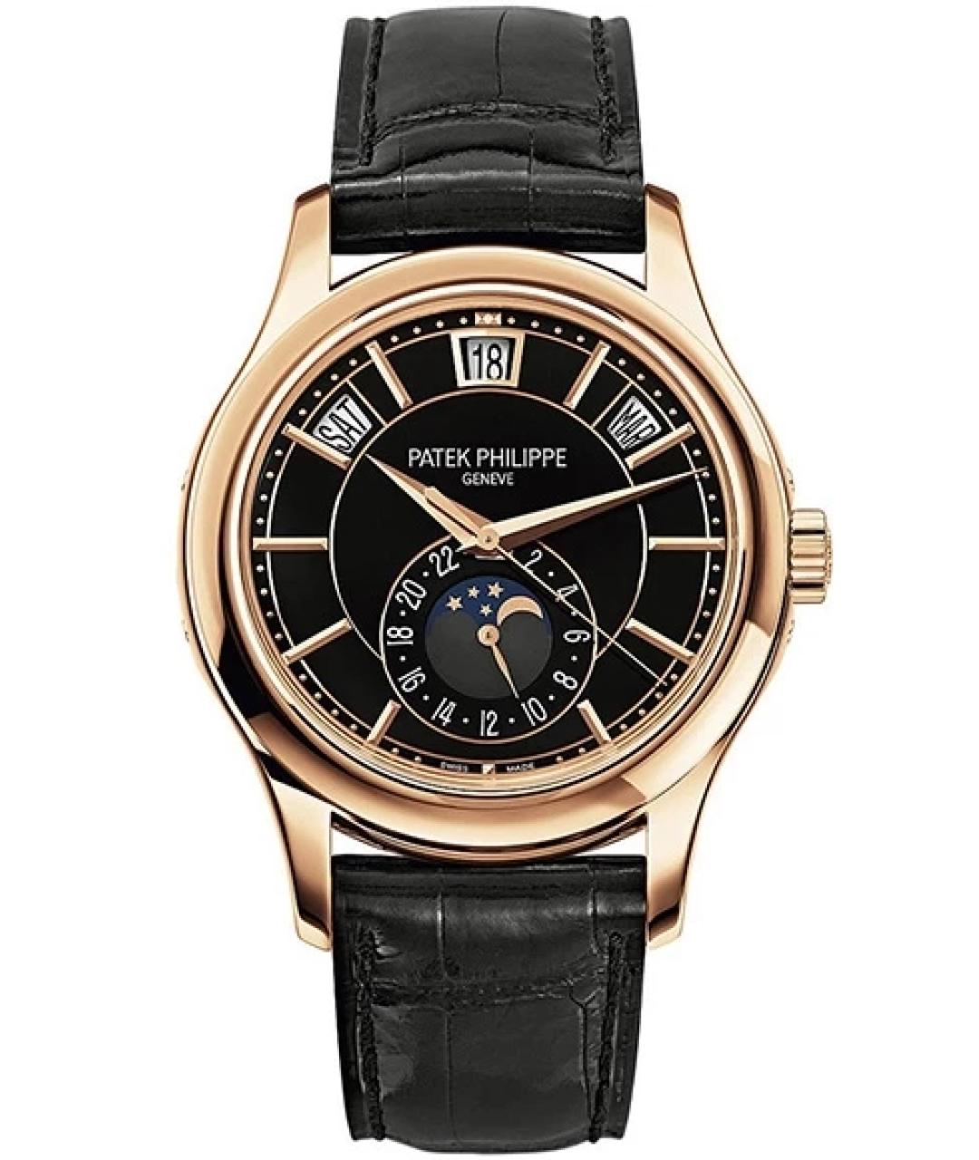 PATEK PHILIPPE Черные часы из розового золота, фото 1