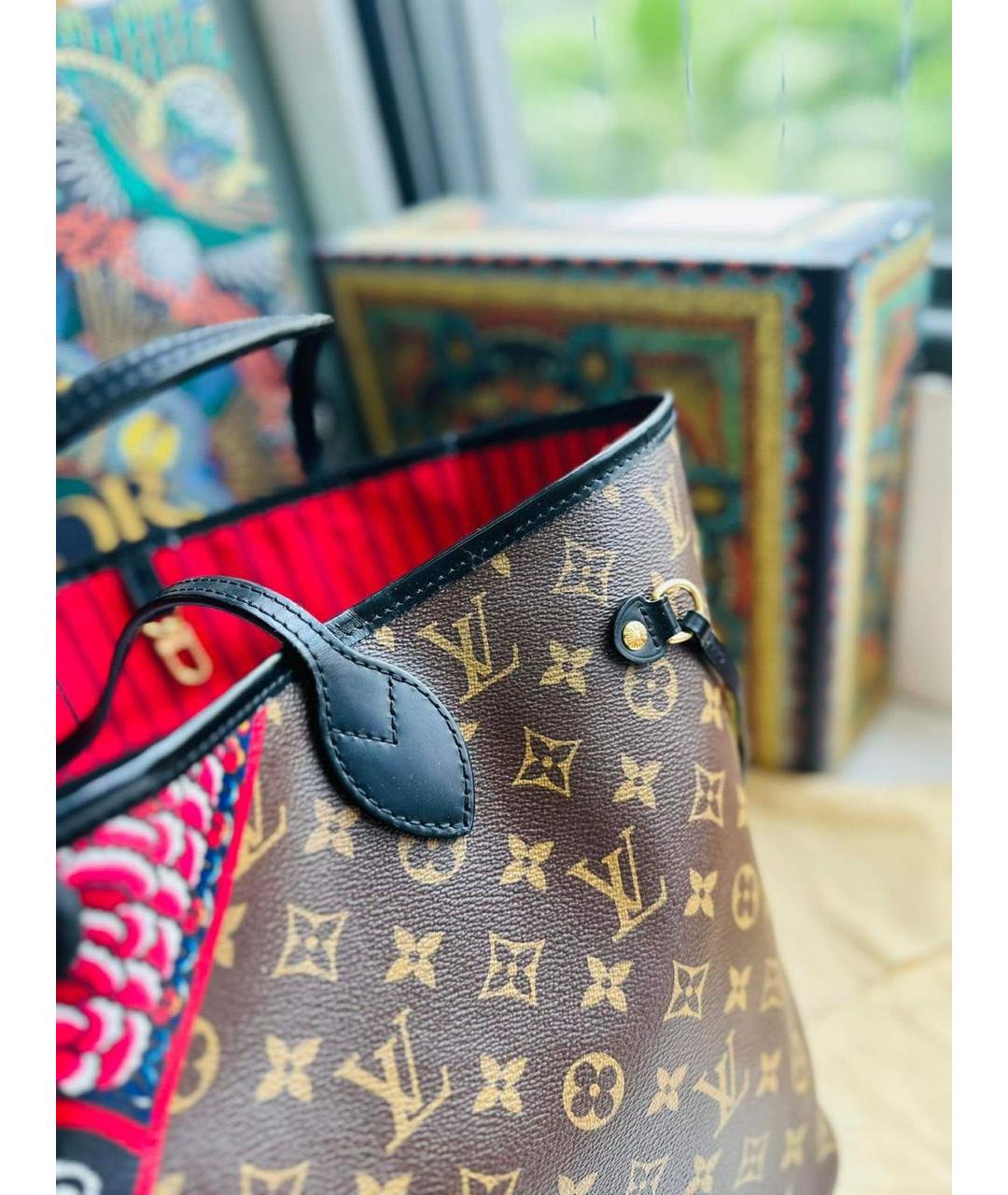 LOUIS VUITTON Коричневая сумка тоут, фото 8