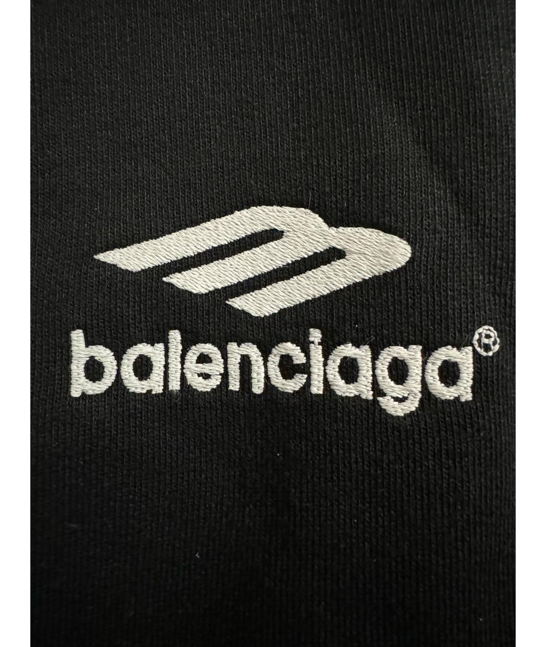 BALENCIAGA Черная хлопковая куртка, фото 3