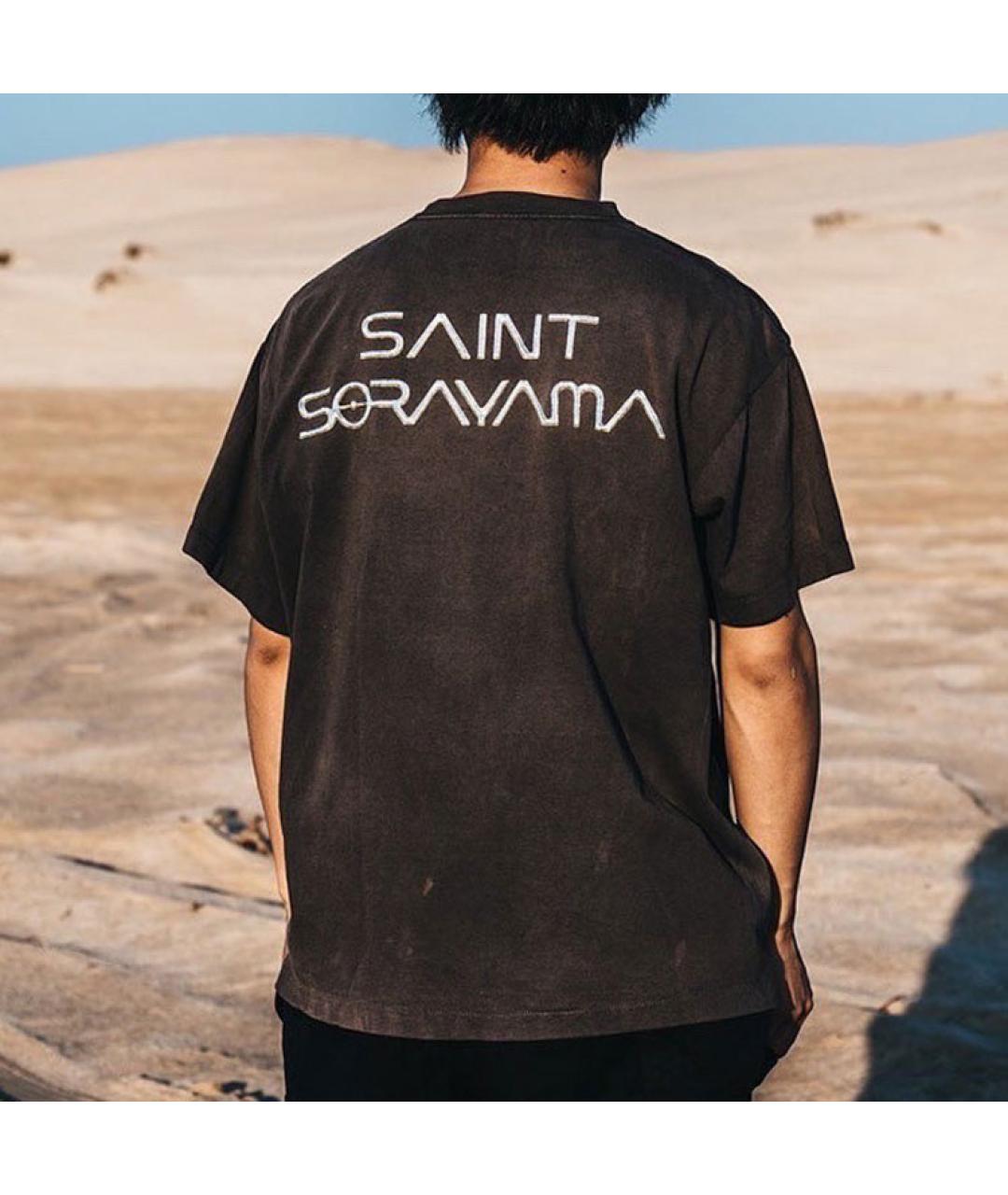 SAINT Mxxxxxx Коричневая футболка, фото 4