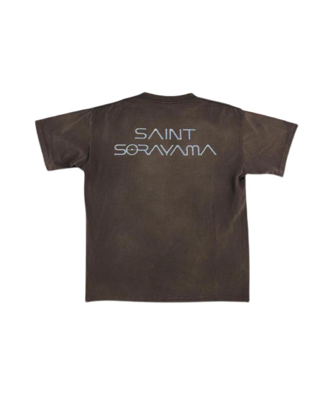 SAINT Mxxxxxx Коричневая футболка, фото 2