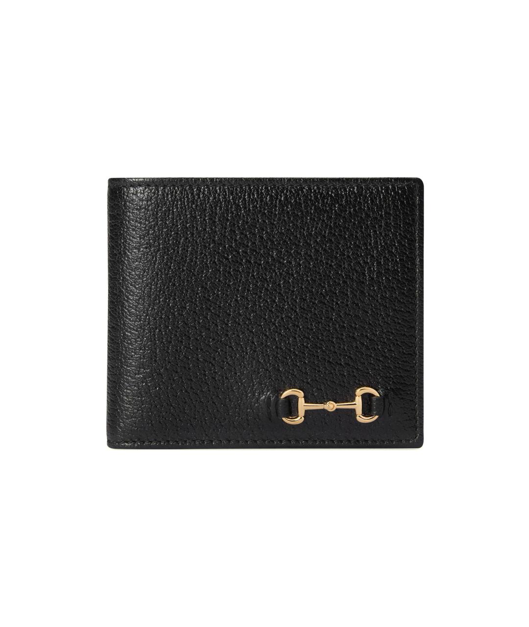 GUCCI Черный кожаный кошелек, фото 1