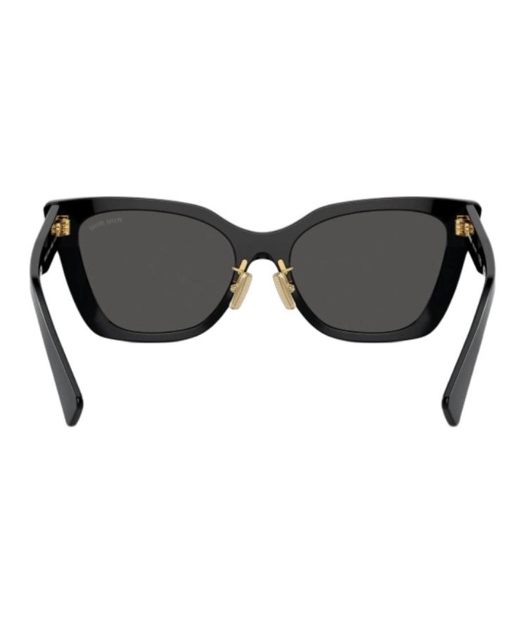 MIU MIU Черные пластиковые солнцезащитные очки, фото 5