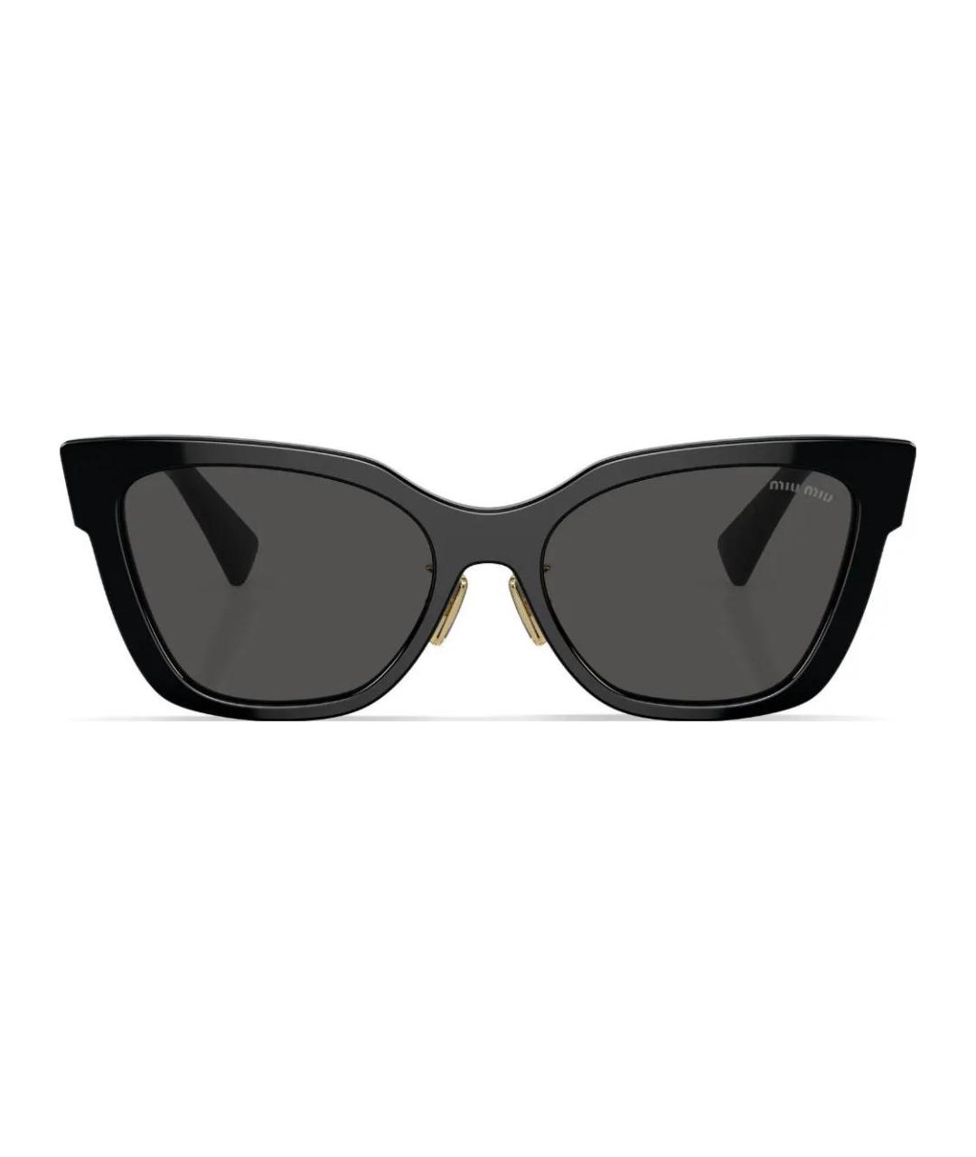 MIU MIU Черные пластиковые солнцезащитные очки, фото 2