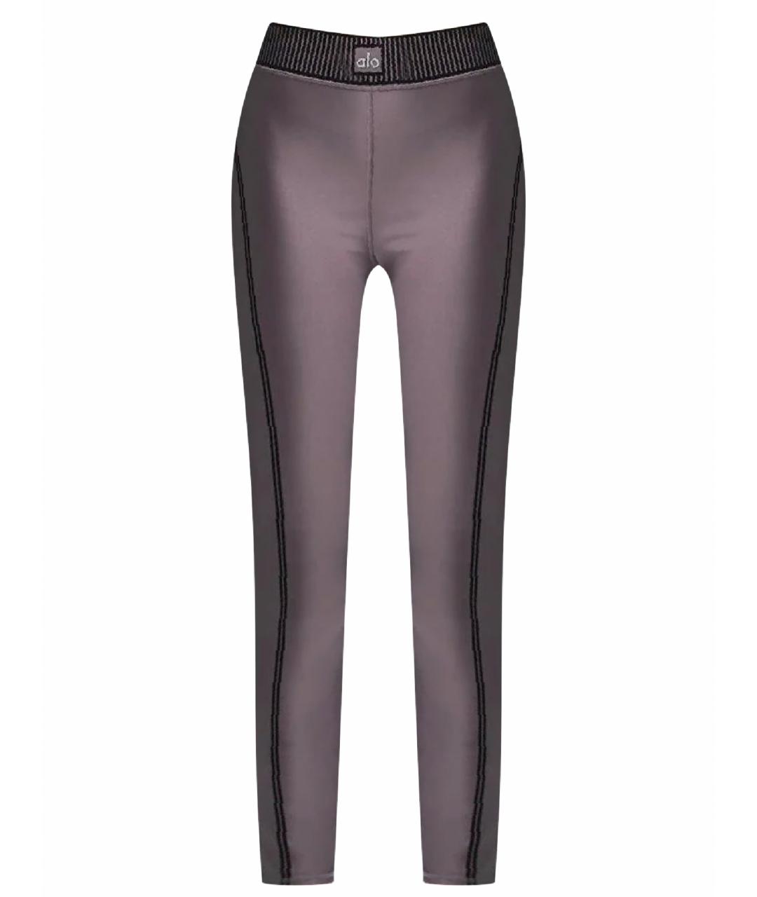 ALO YOGA Коричневые синтетические леггинсы и велосипедки, фото 1