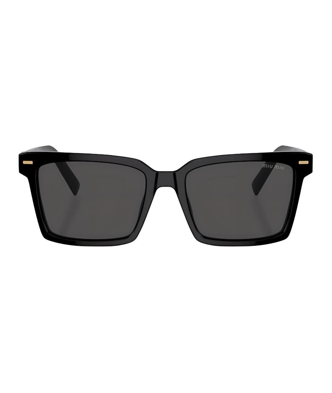MIU MIU Черные пластиковые солнцезащитные очки, фото 2
