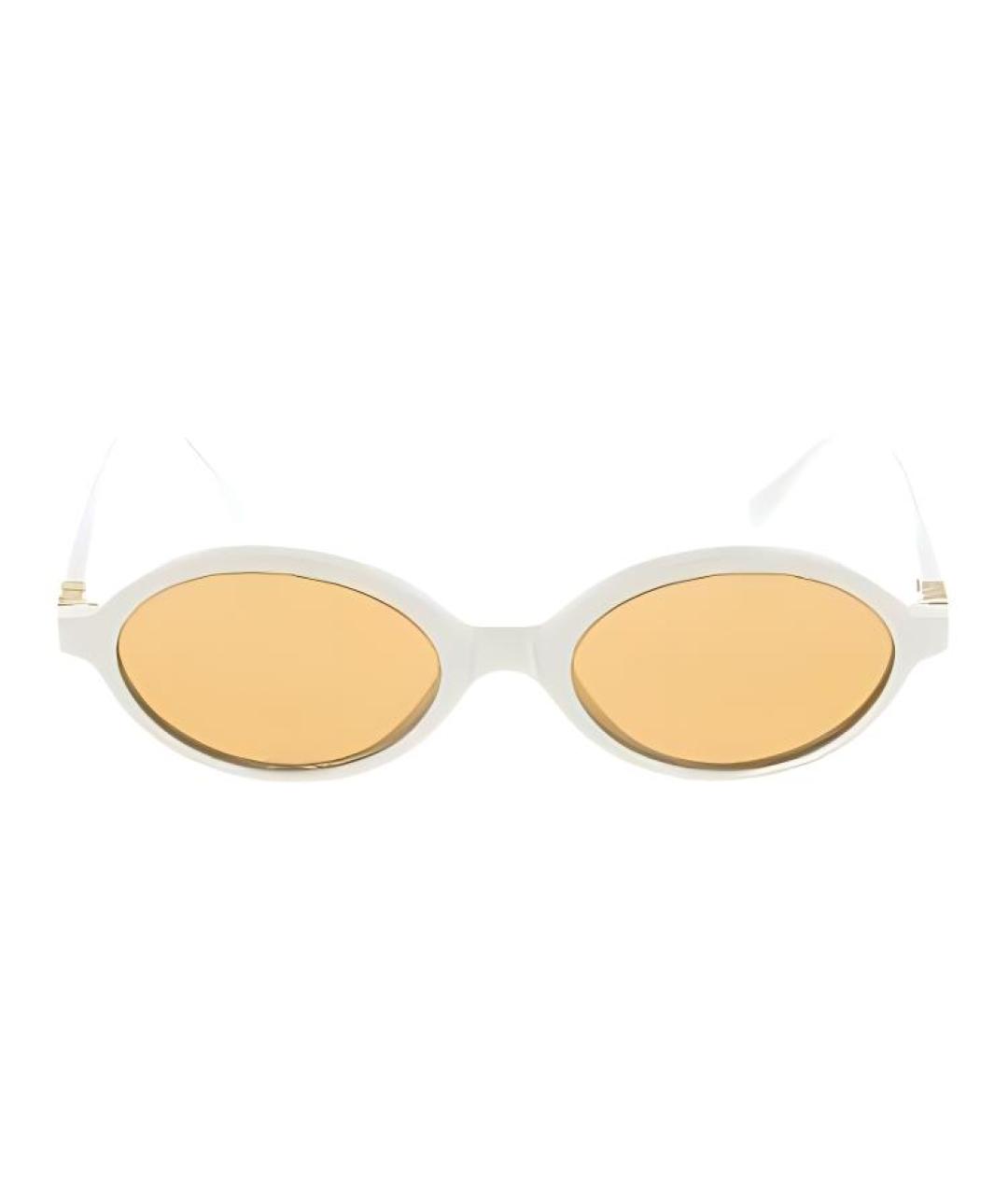 MIU MIU Белые пластиковые солнцезащитные очки, фото 3