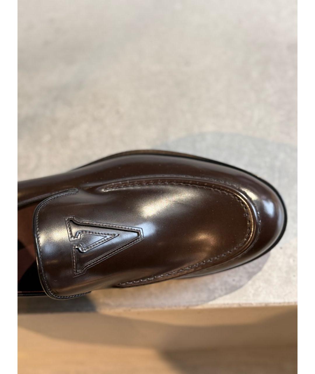 VALENTINO Коричневые кожаные лоферы, фото 4