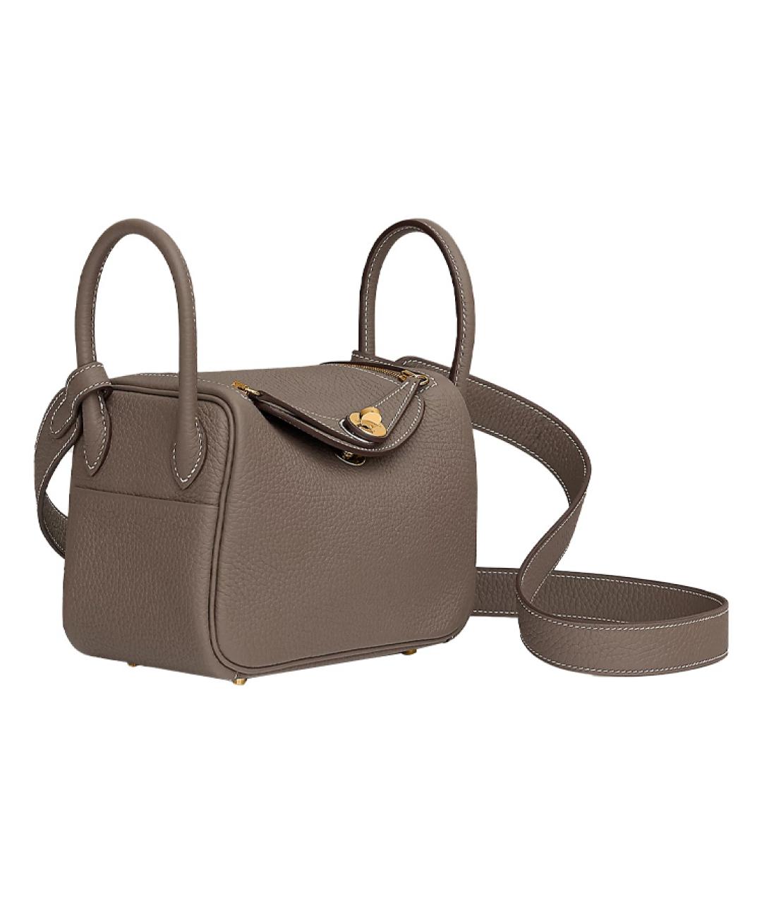 HERMES Коричневая кожаная сумка через плечо, фото 2