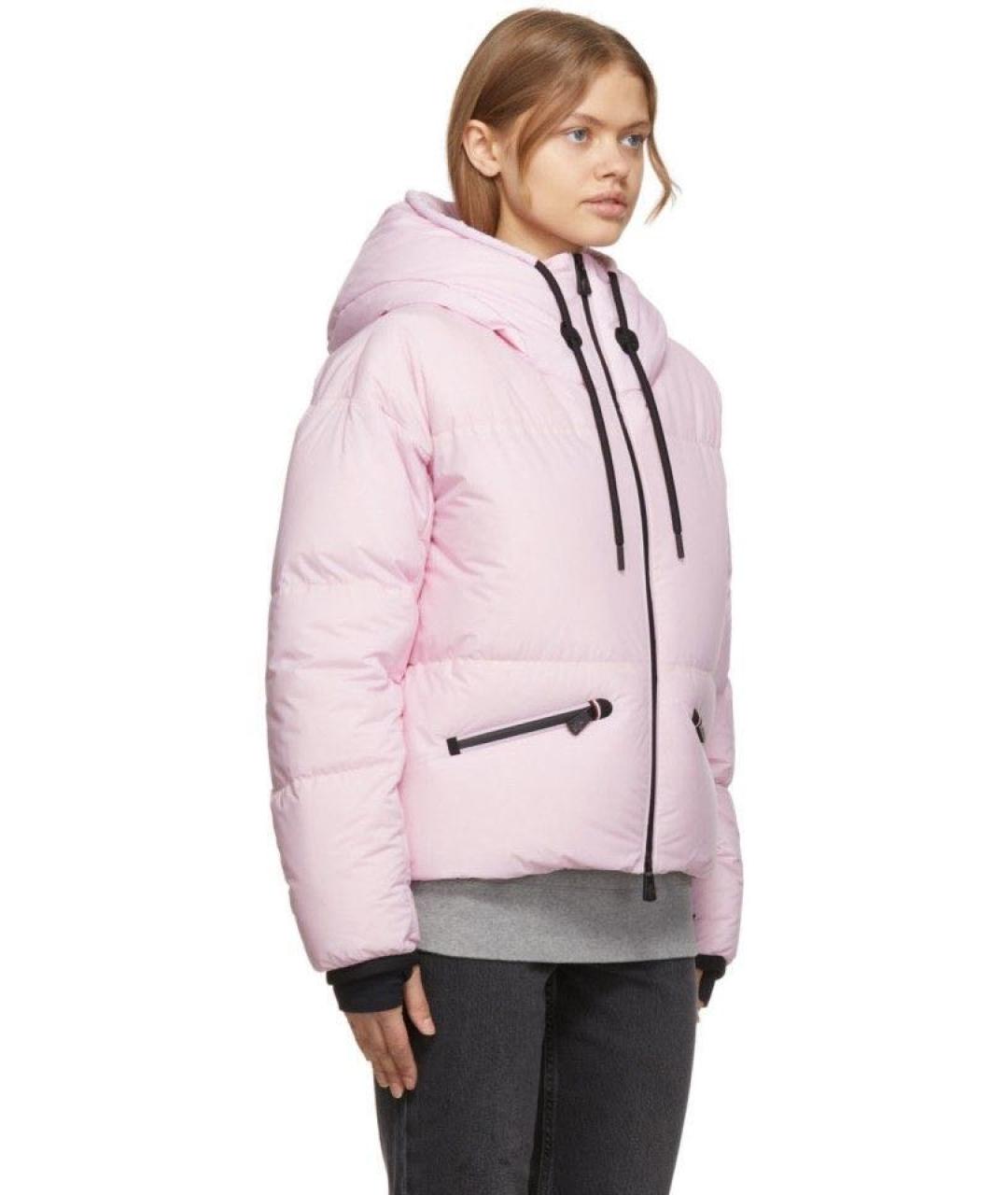 MONCLER Розовый пуховик, фото 2