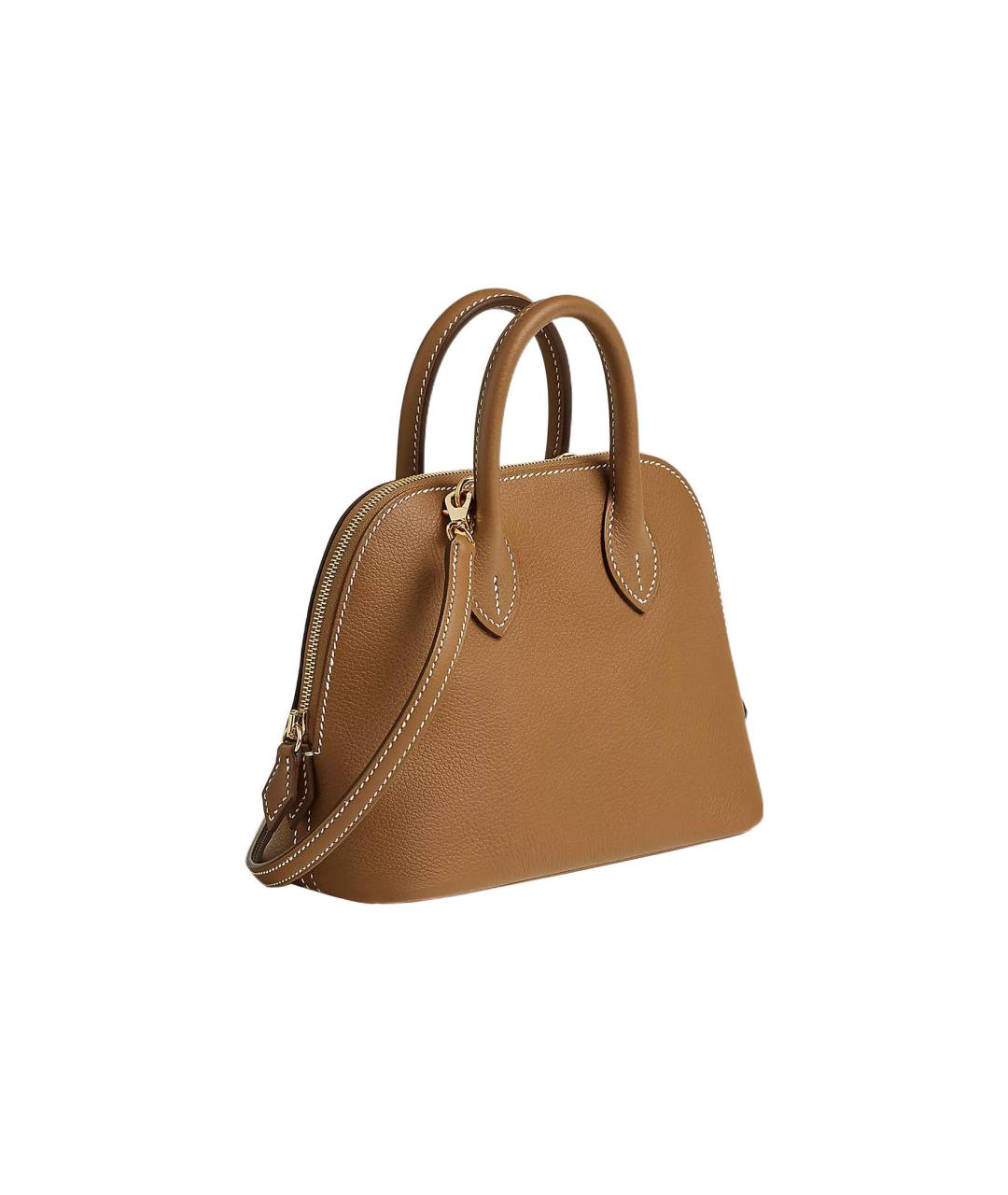 HERMES Коричневая кожаная сумка через плечо, фото 3