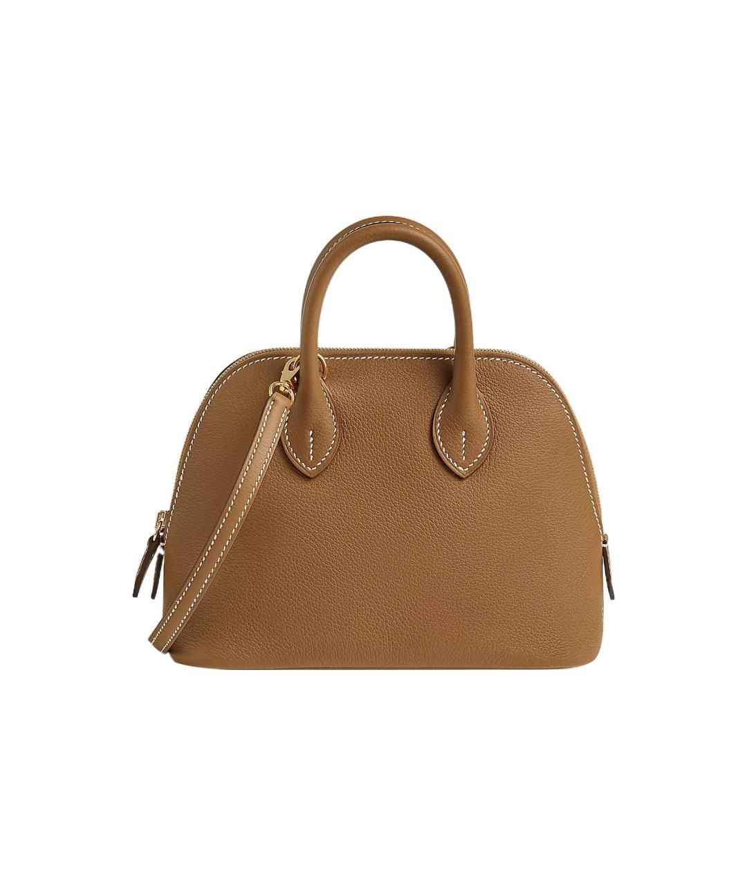 HERMES Коричневая кожаная сумка через плечо, фото 1