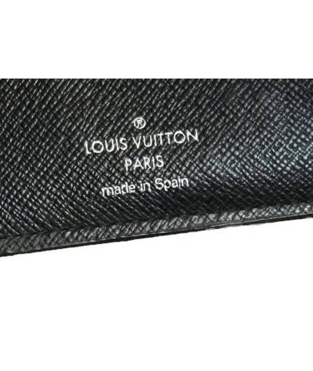 LOUIS VUITTON Серый кошелек из искусственной кожи, фото 3