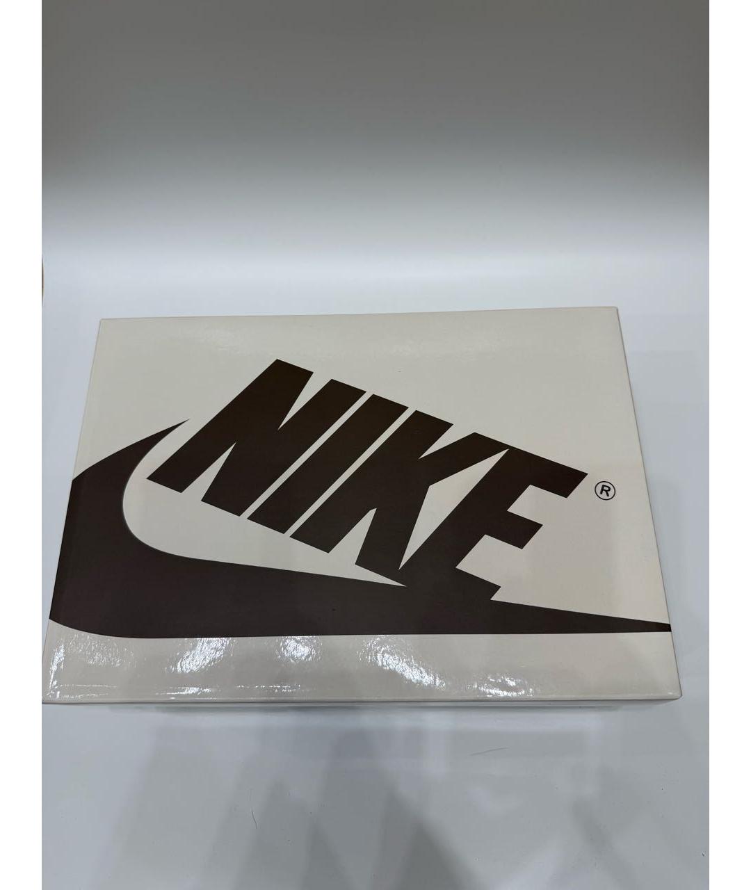 JORDAN Коричневые замшевые низкие кроссовки / кеды, фото 8