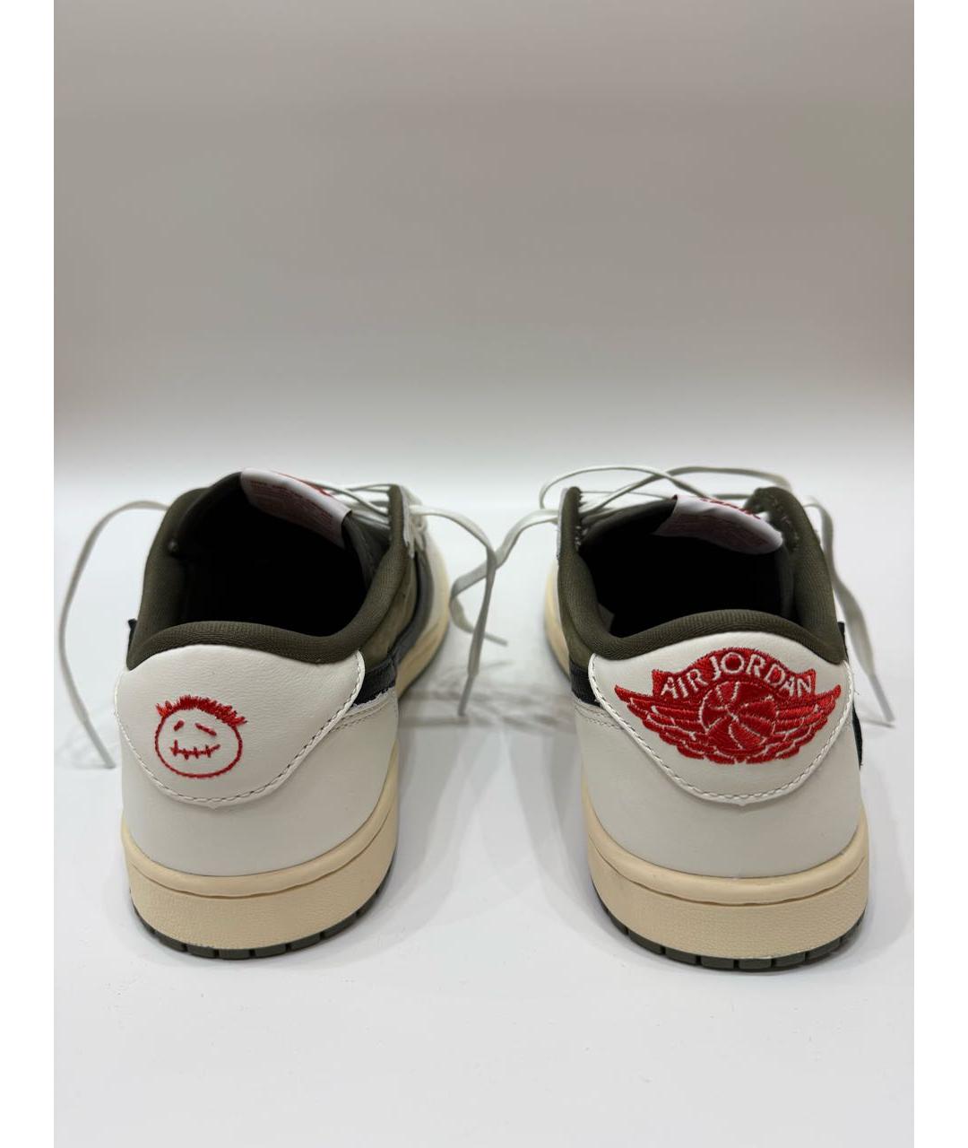 JORDAN Белые нубуковые низкие кроссовки / кеды, фото 4