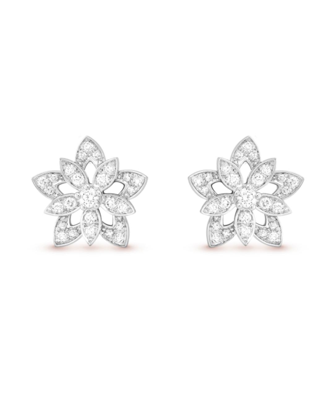 VAN CLEEF & ARPELS Серебряные серьги из белого золота, фото 1