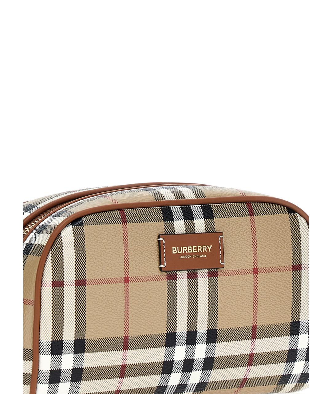 BURBERRY Бежевая косметичка, фото 3