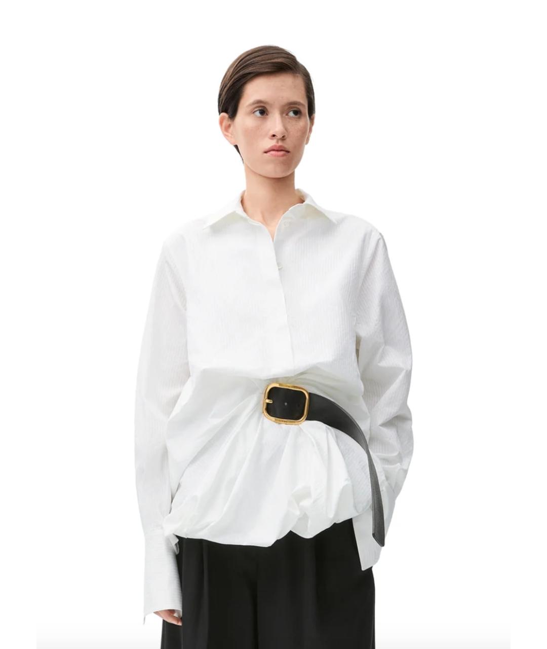 LOEWE Белая хлопковая рубашка, фото 2