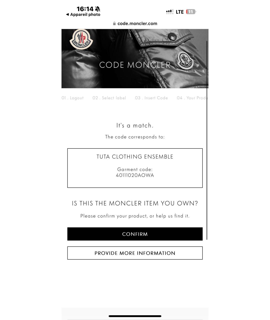 MONCLER Черный полиамидовый комбинезон, фото 7