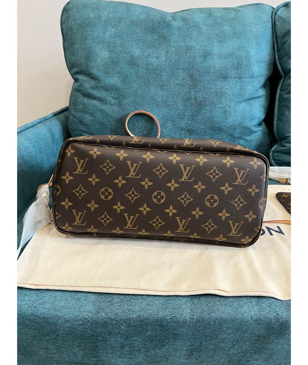 LOUIS VUITTON Коричневая сумка тоут, фото 4