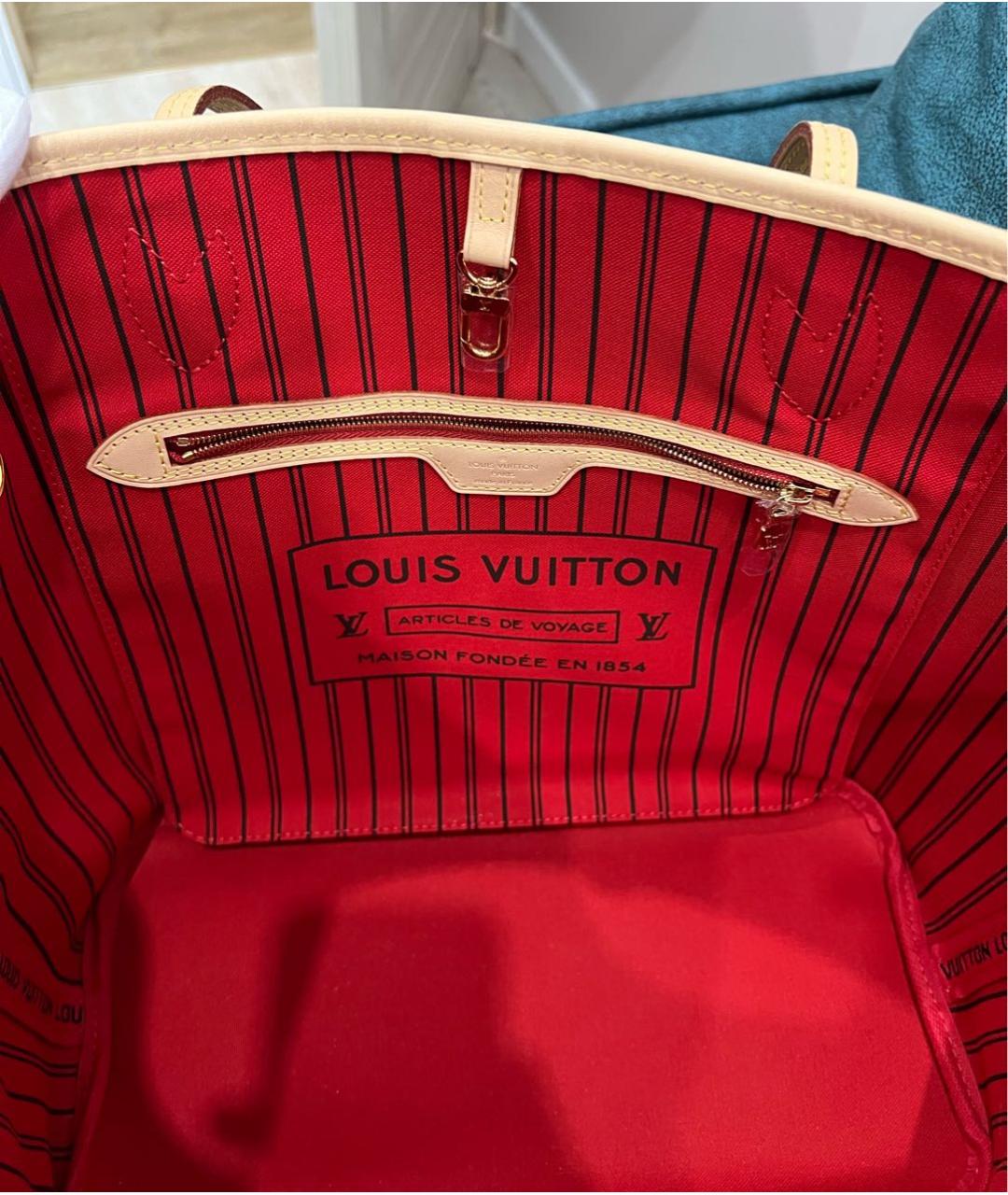 LOUIS VUITTON Коричневая сумка тоут, фото 6